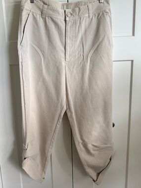 Free People Tan Cream Casual Chino Pants
